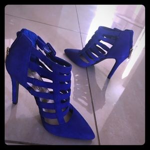 Jessica Simpson leather suede cobalt blue